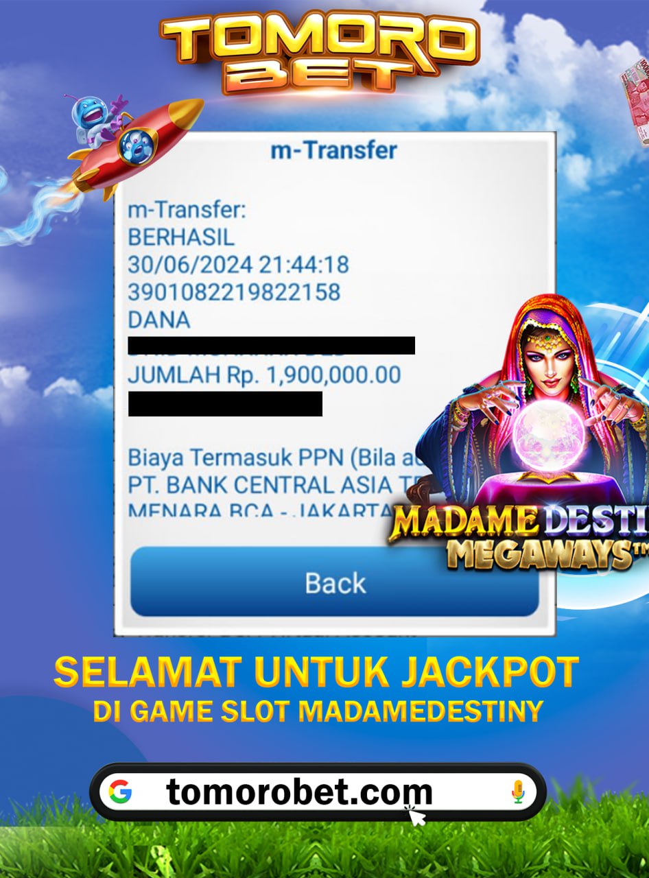 BUKTI JP TOMOROBET 01 JULI 2024